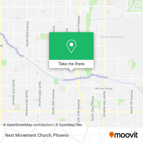 Next Movement Church map