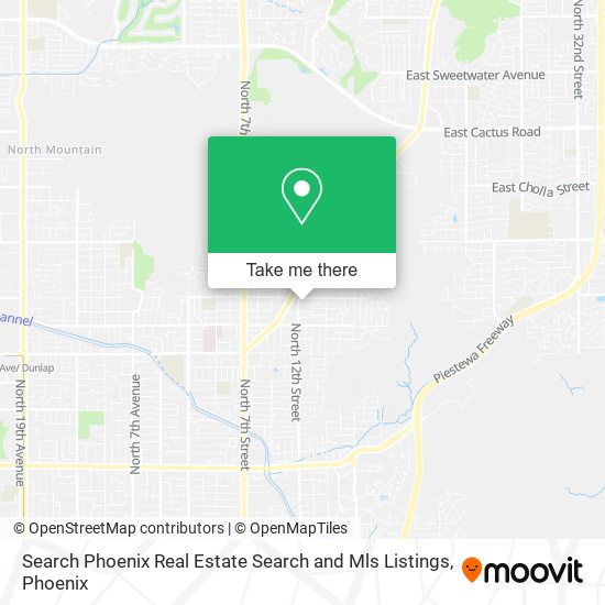 Mapa de Search Phoenix Real Estate Search and Mls Listings