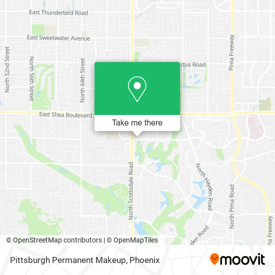 Pittsburgh Permanent Makeup map