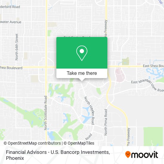 Mapa de Financial Advisors - U.S. Bancorp Investments