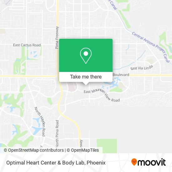 Mapa de Optimal Heart Center & Body Lab