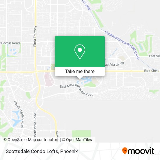 Mapa de Scottsdale Condo Lofts