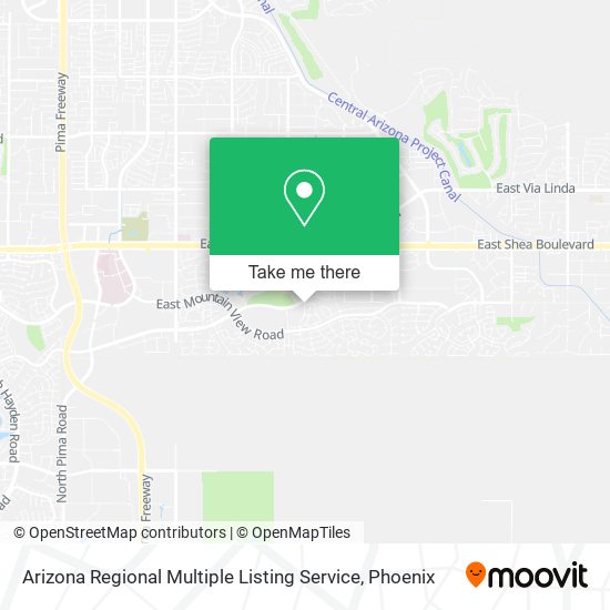 Mapa de Arizona Regional Multiple Listing Service