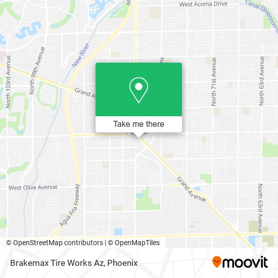 Brakemax Tire Works Az map