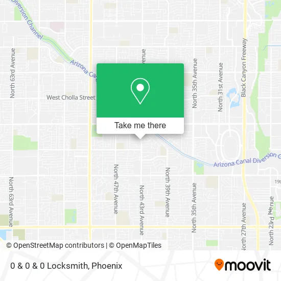 0 & 0 & 0 Locksmith map