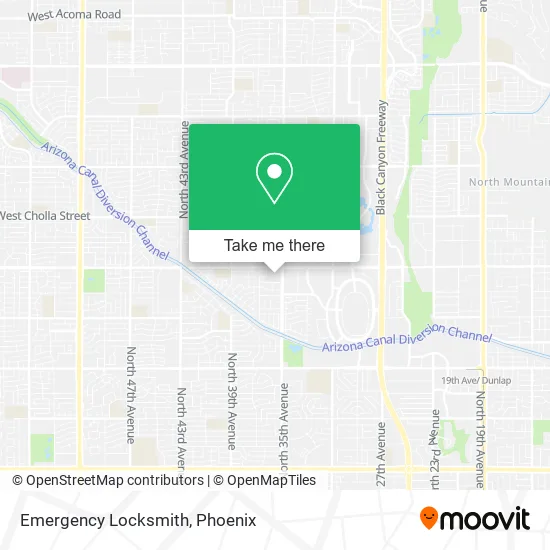 Emergency Locksmith map