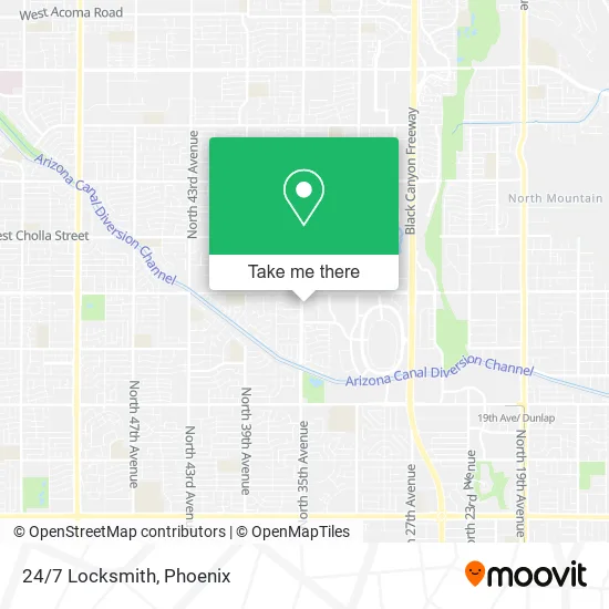 24/7 Locksmith map