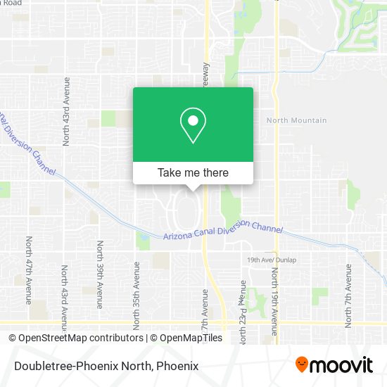 Doubletree-Phoenix North map