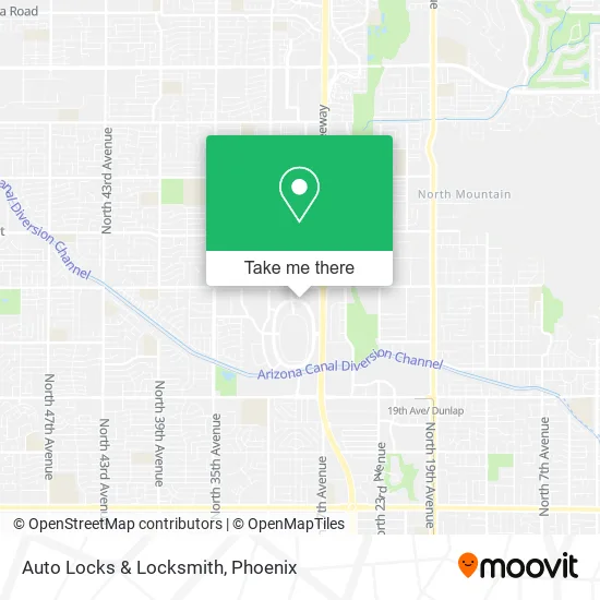 Auto Locks & Locksmith map