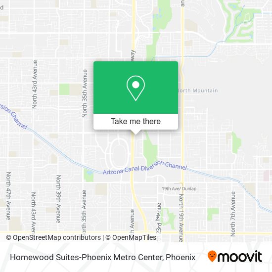 Homewood Suites-Phoenix Metro Center map