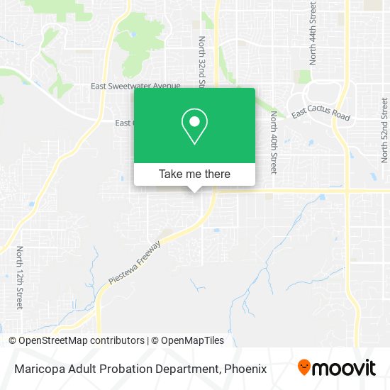 Mapa de Maricopa Adult Probation Department