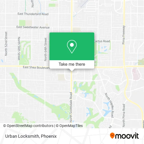 Urban Locksmith map