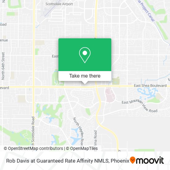 Rob Davis at Guaranteed Rate Affinity NMLS map