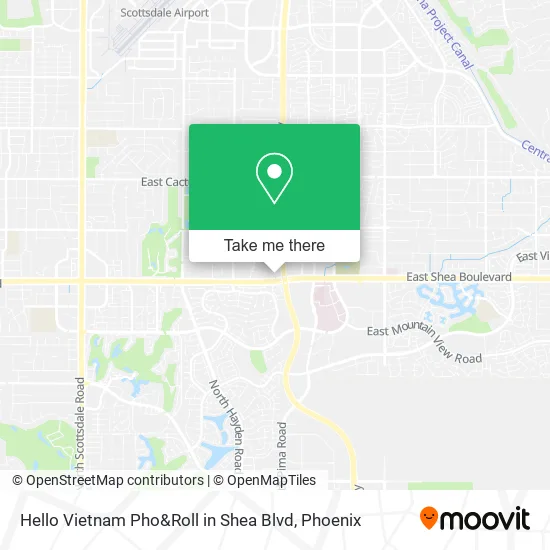 Hello Vietnam Pho&Roll in Shea Blvd map