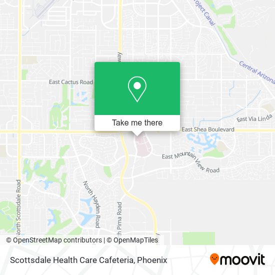 Mapa de Scottsdale Health Care Cafeteria