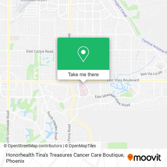 Honorhealth Tina's Treasures Cancer Care Boutique map