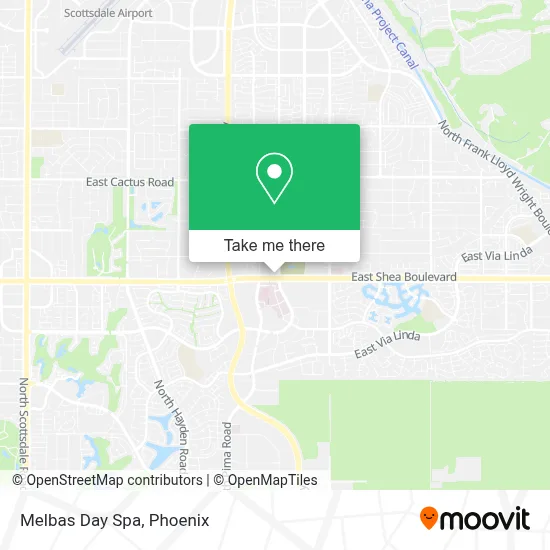 Melbas Day Spa map