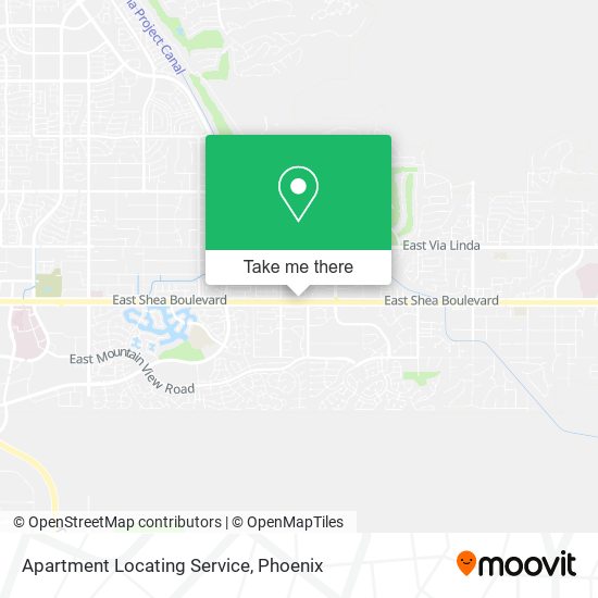 Apartment Locating Service map