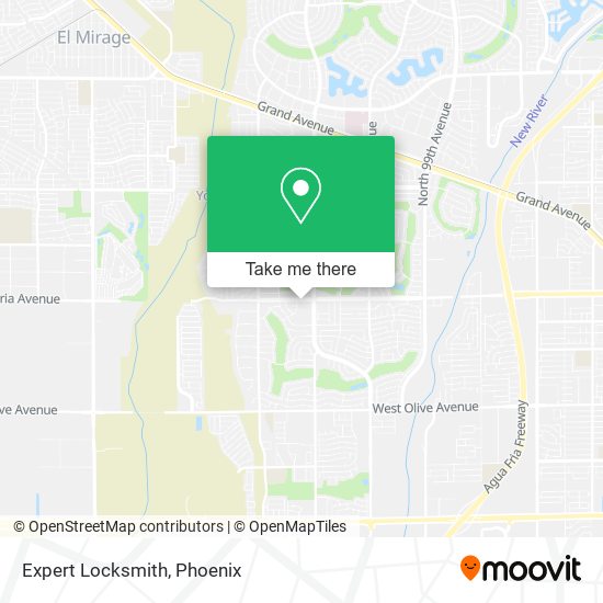 Mapa de Expert Locksmith