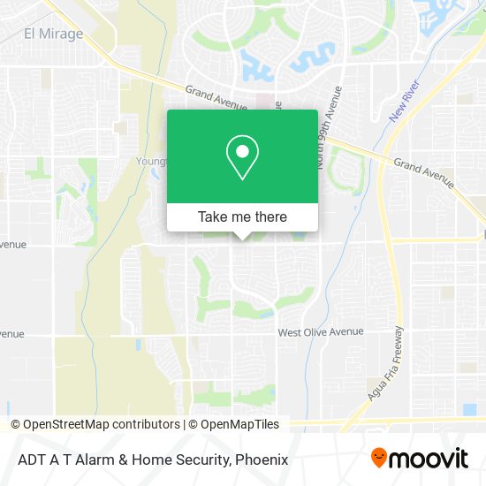 ADT A T Alarm & Home Security map