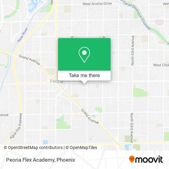 Peoria Flex Academy map