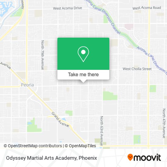 Mapa de Odyssey Martial Arts Academy