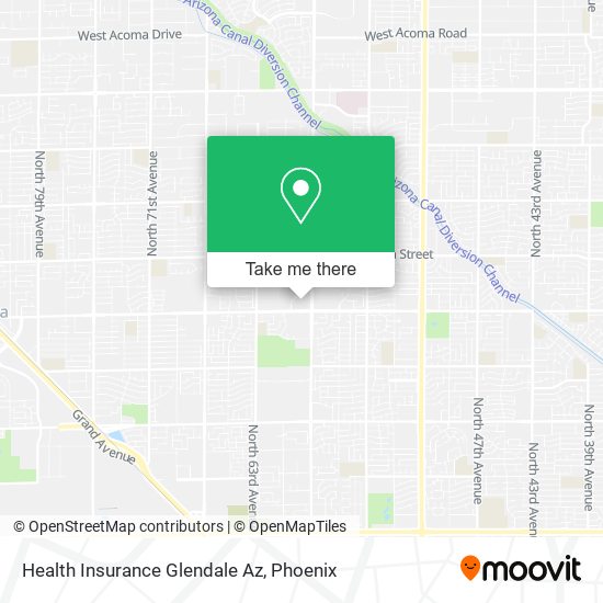 Mapa de Health Insurance Glendale Az