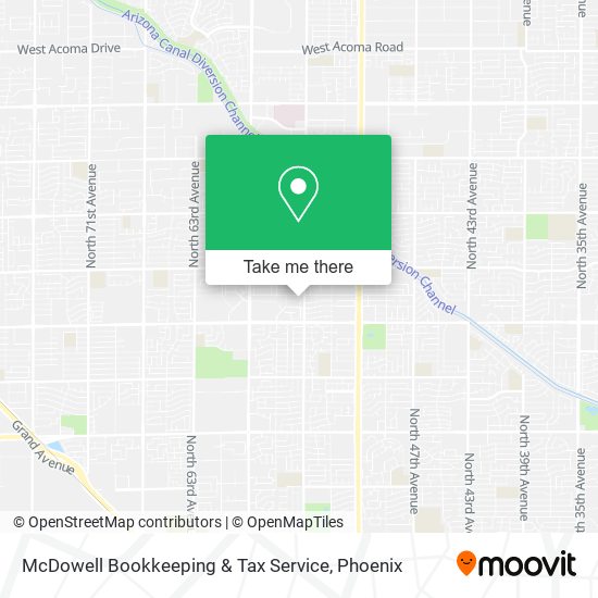 Mapa de McDowell Bookkeeping & Tax Service