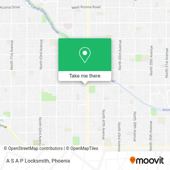 A S A P Locksmith map