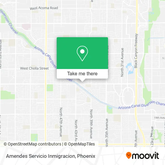 Amendes Servicio Inmigracion map