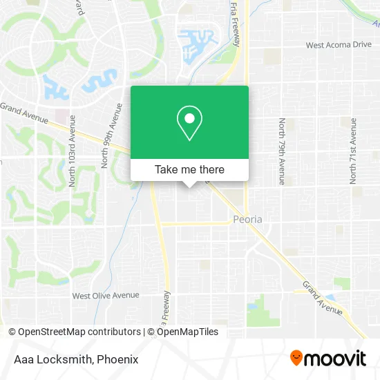 Aaa Locksmith map