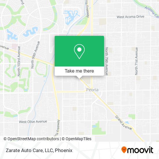 Mapa de Zarate Auto Care, LLC