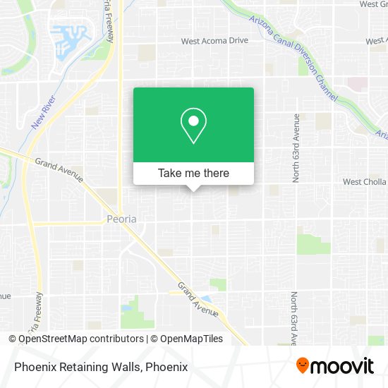 Phoenix Retaining Walls map