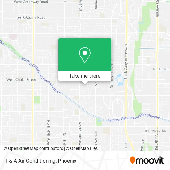 I & A Air Conditioning map