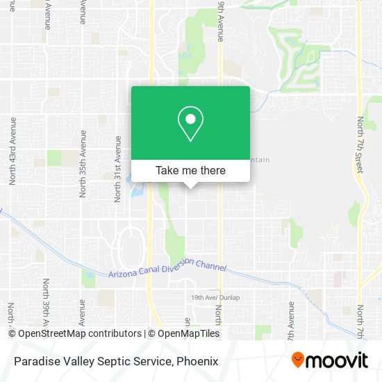 Mapa de Paradise Valley Septic Service