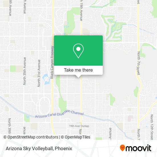 Mapa de Arizona Sky Volleyball