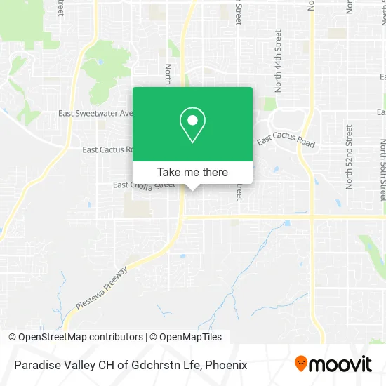 Paradise Valley CH of Gdchrstn Lfe map