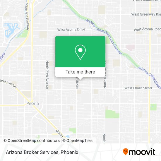 Arizona Broker Services map