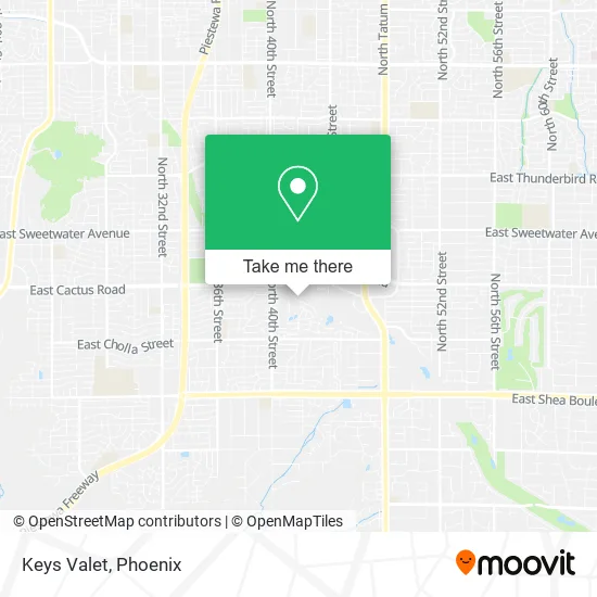 Keys Valet map
