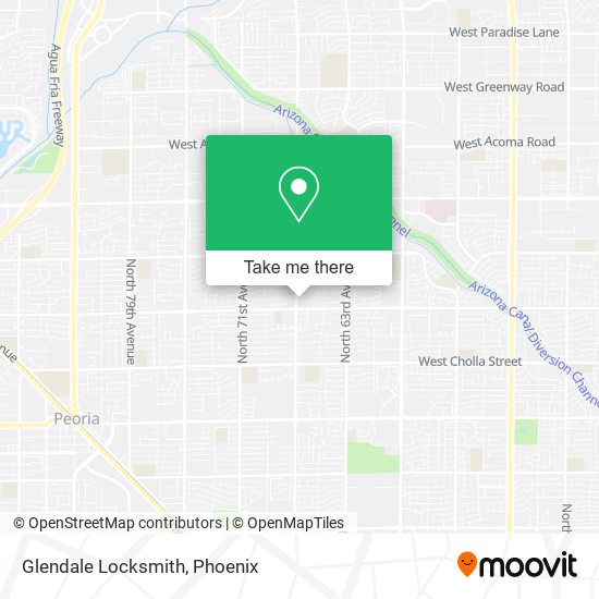 Mapa de Glendale Locksmith