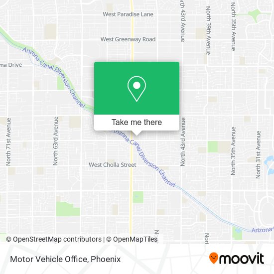 Motor Vehicle Office map