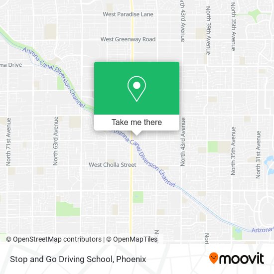 Stop and Go Driving School map