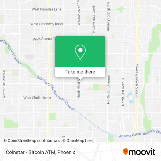 Mapa de Coinstar - Bitcoin ATM