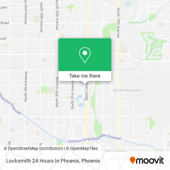 Locksmith 24 Hours In Phoenix map