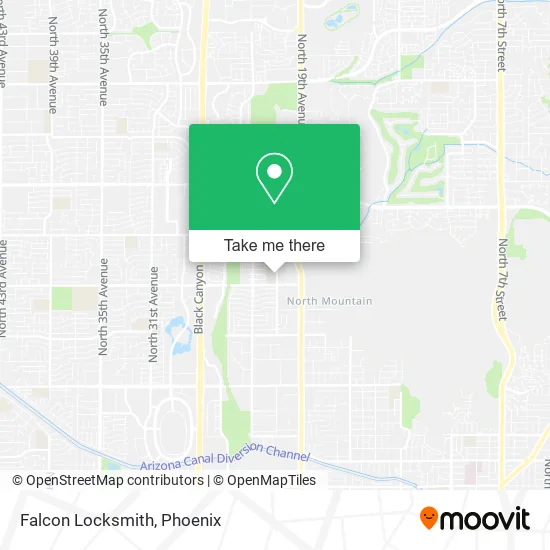 Falcon Locksmith map