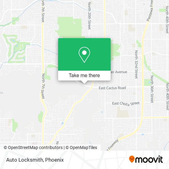 Auto Locksmith map