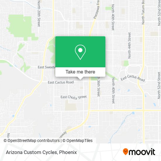 Arizona Custom Cycles map