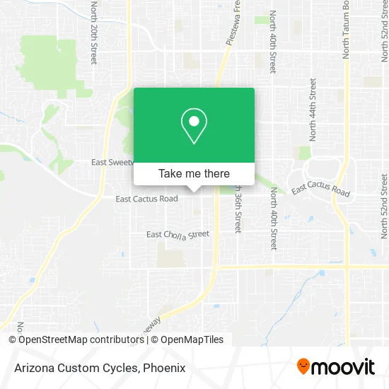 Mapa de Arizona Custom Cycles