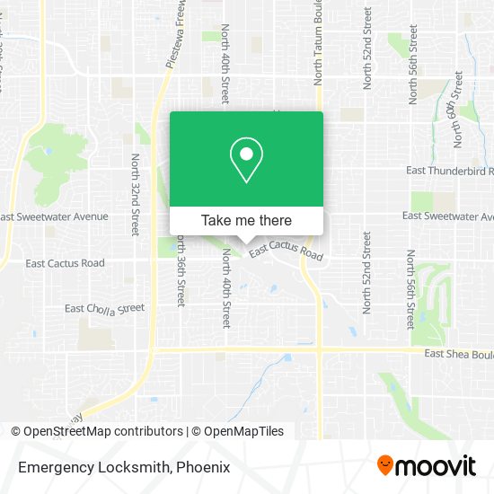 Emergency Locksmith map