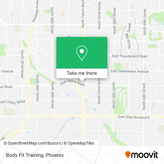 Body Fit Training map